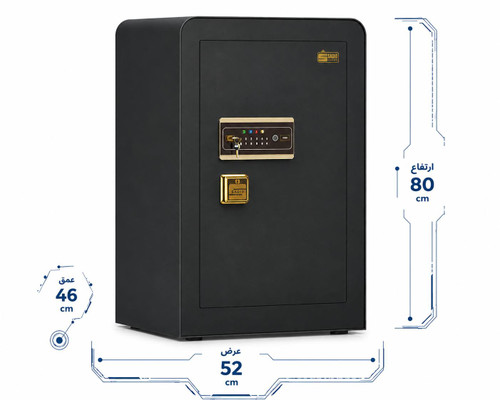گاوصندوق اثرانگشتی مدل 800LF دیجیتال خانگی لمسی
